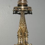 Rare pair of 19th century bronze candlesticks