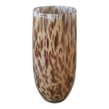 Vase de luxe fait à la main en verre de Murano des années 1970 par Maestro del Vetro.