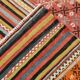 5x6 Vintage Red & Orange Striped Kilim Rug, 163x193Cm