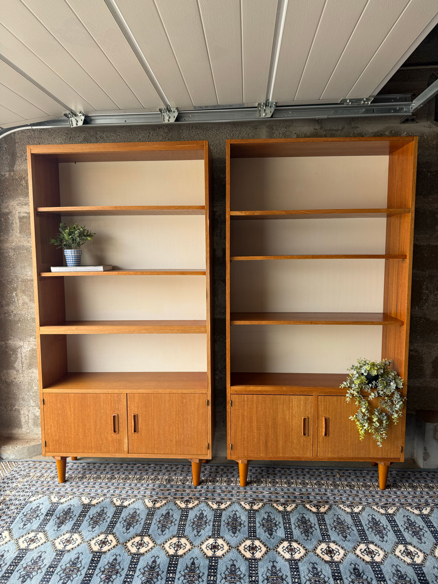 Bibliothèque vintage scandinave en teck, 1970
