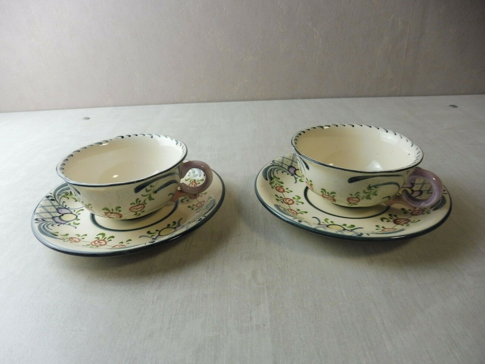 Set of cups and sub-cups, décor Georg Schmider Zeller, Dekor Favorite