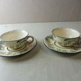 Set of cups and sub-cups, décor Georg Schmider Zeller, Dekor Favorite