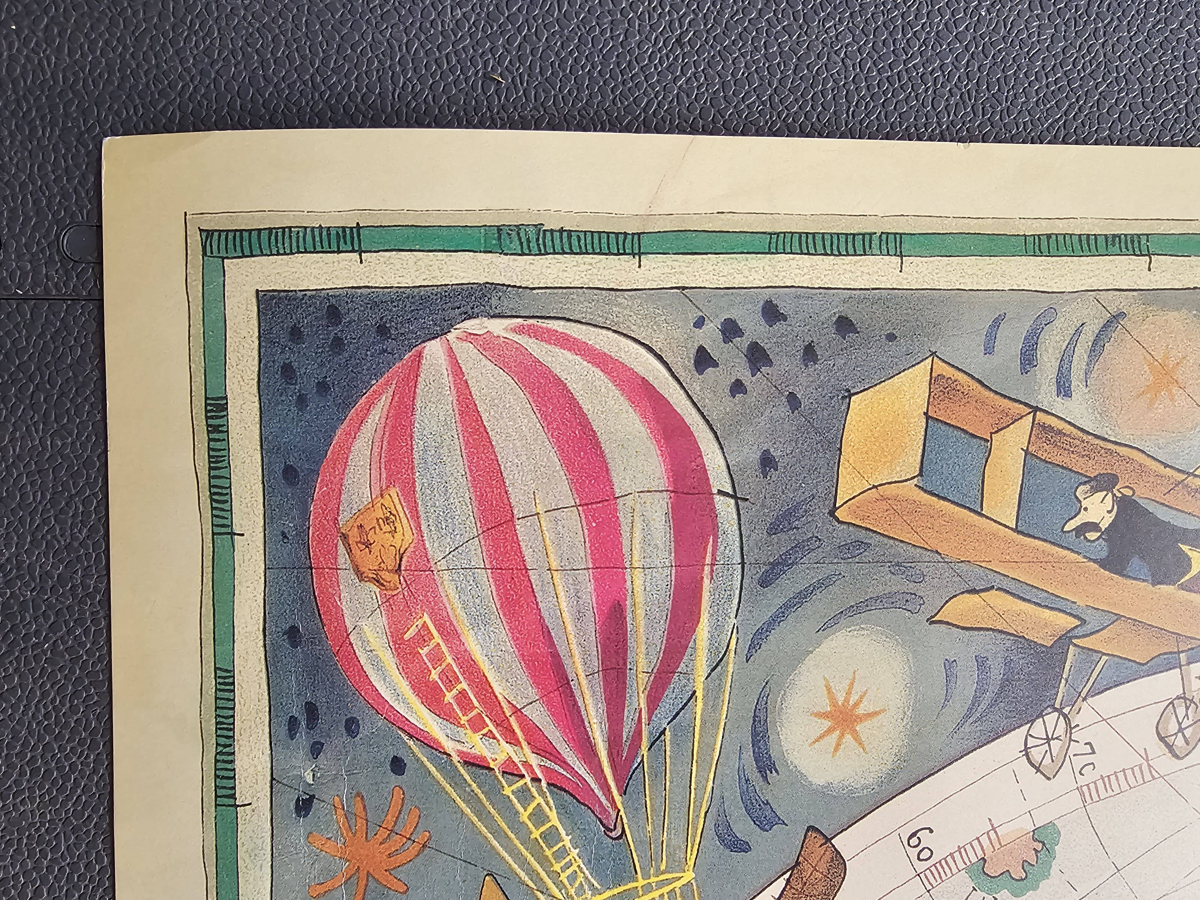 Air france poster - tai - planisphere map