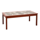 Table en céramique par Trioh, Danemark, signée “OXART 71”, années 1970