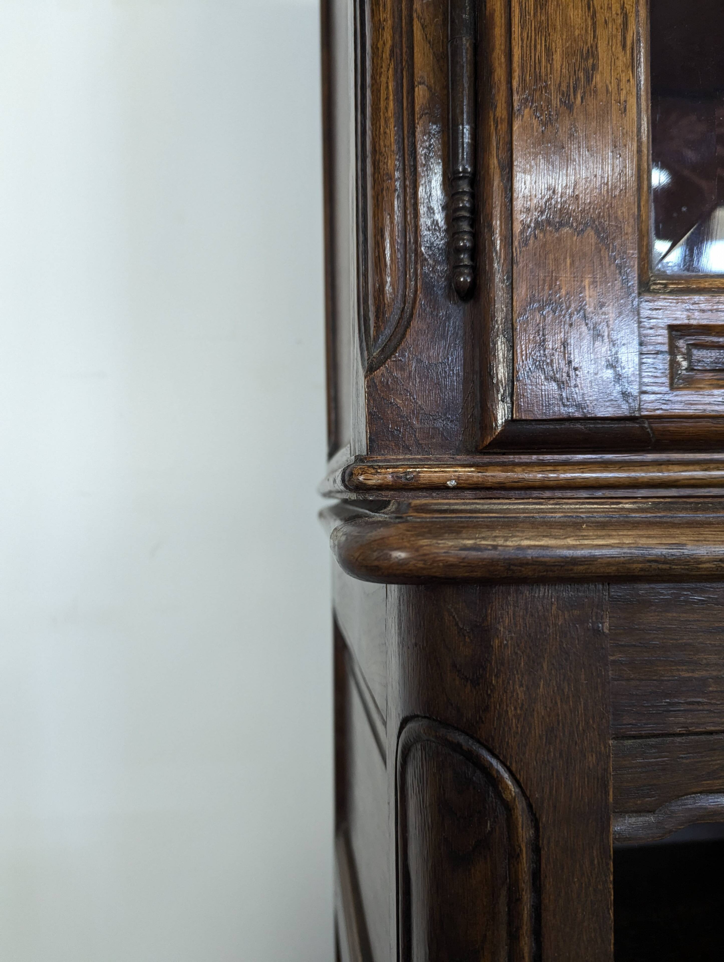 Norman oak glazed sideboard