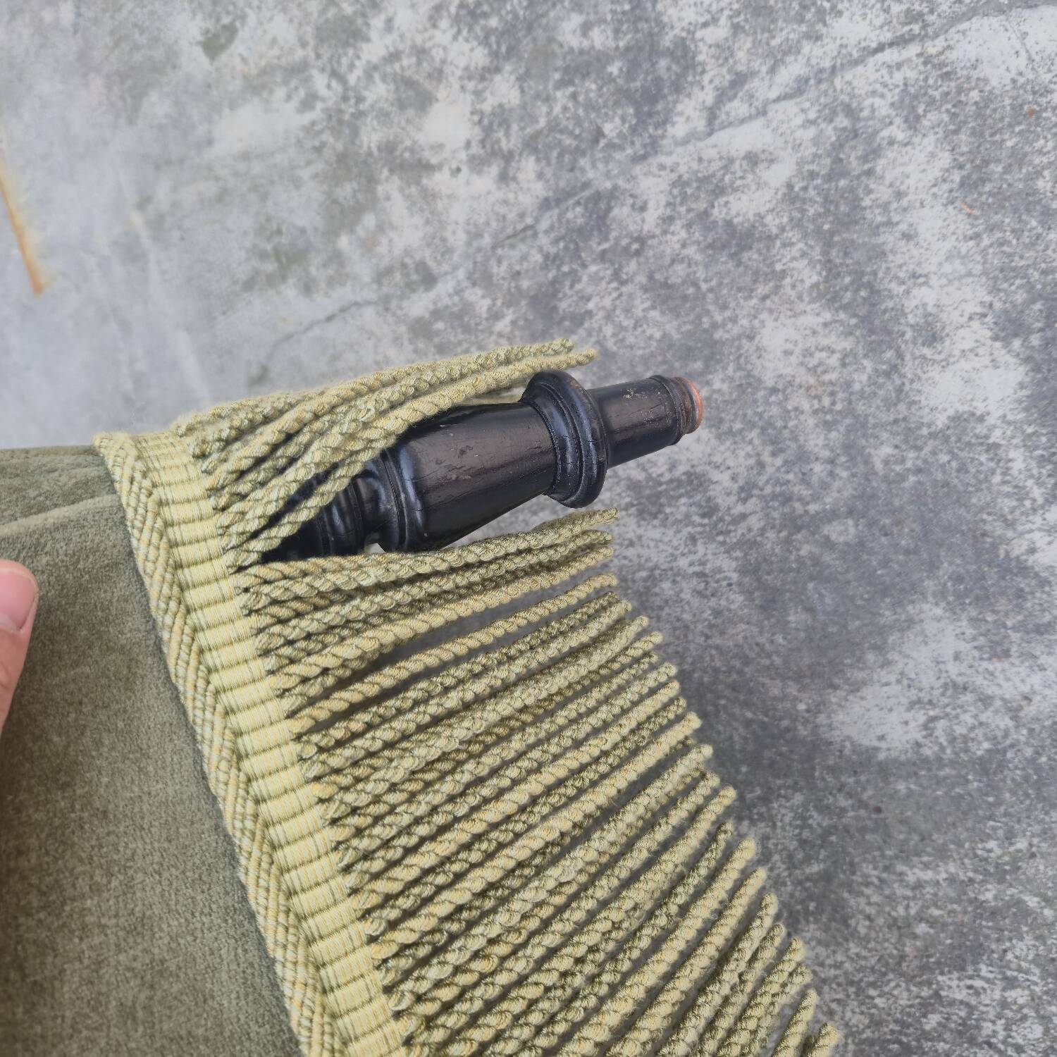 Napoleon III period velvet toad armchair, 19th century