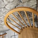 Set of 4 Danish chairs with vintage bars