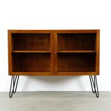 Vintage teak shopping shop window shelf 60s