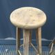 Duo de sellettes en bois brut