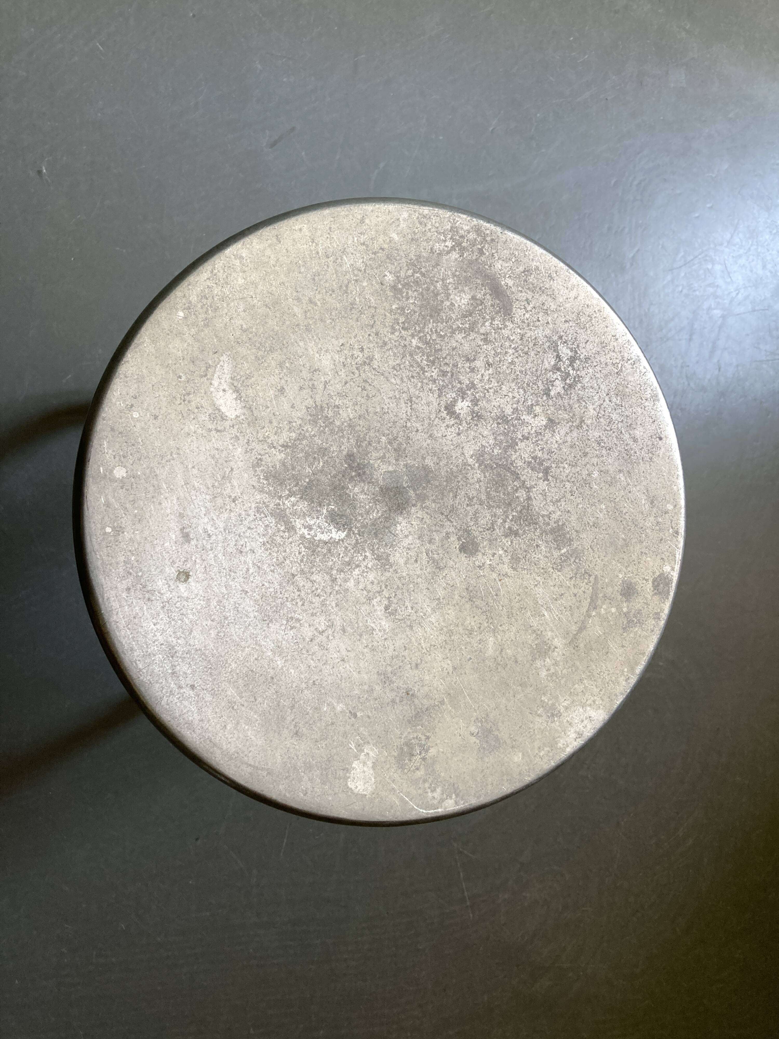 Habitat aluminium cast iron stool 1980