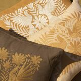 Hand-embroidered cushion