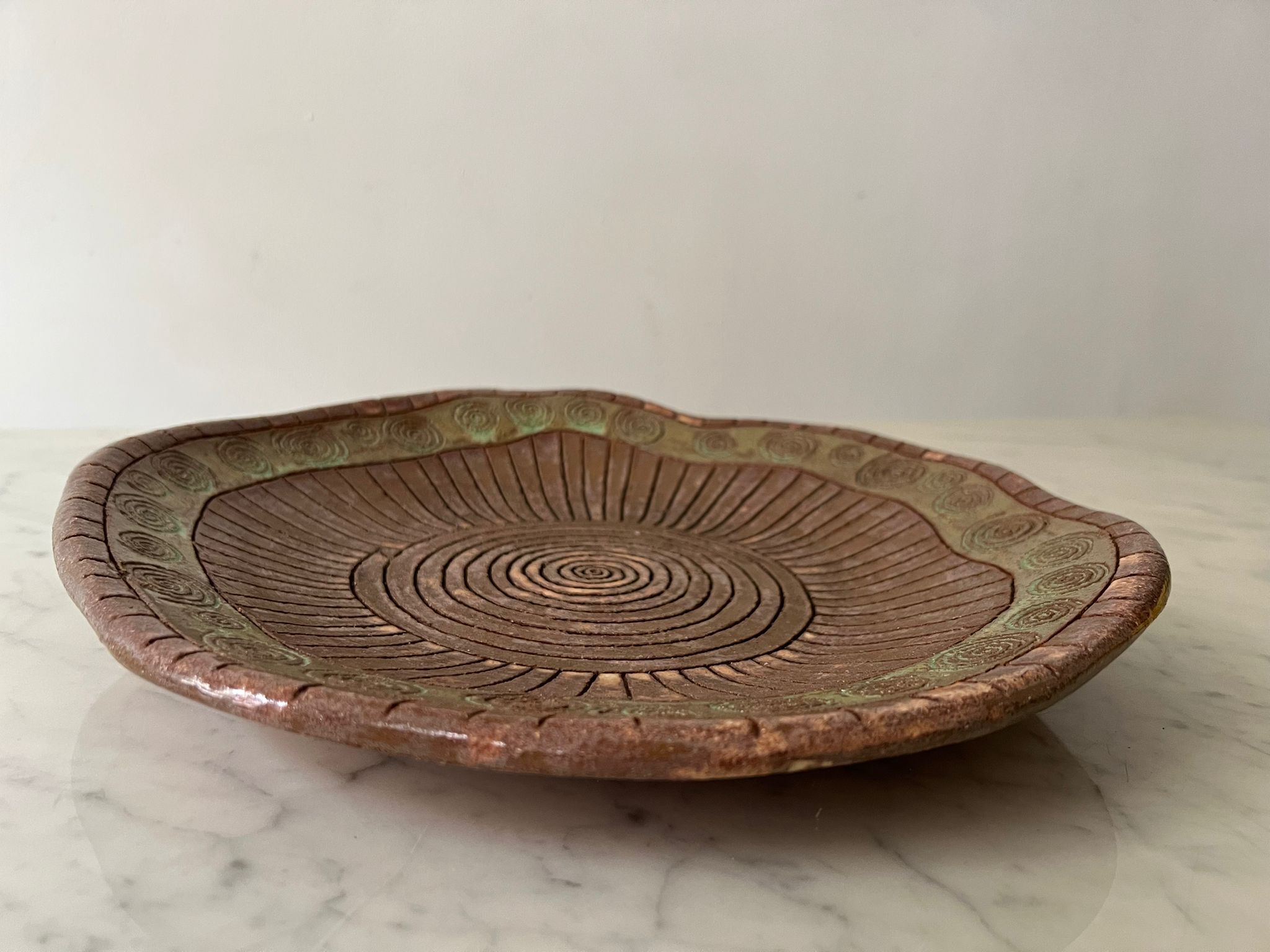 Scandinavian ceramic salad bowl dish year 50/60