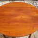 Round oval table with solid cherry leaves, 19th century