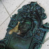 Cast-iron wall fountain decor lion head