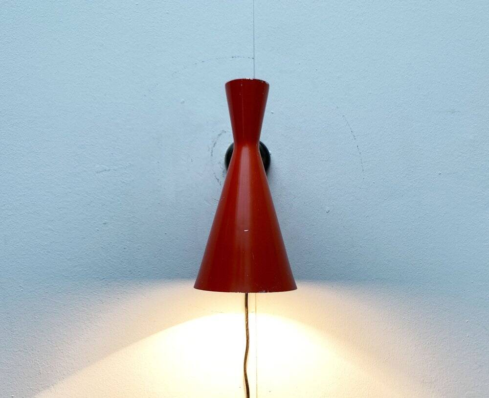 Mid-Century Diabolo Wall Lamps, 1960s, Set of 2
