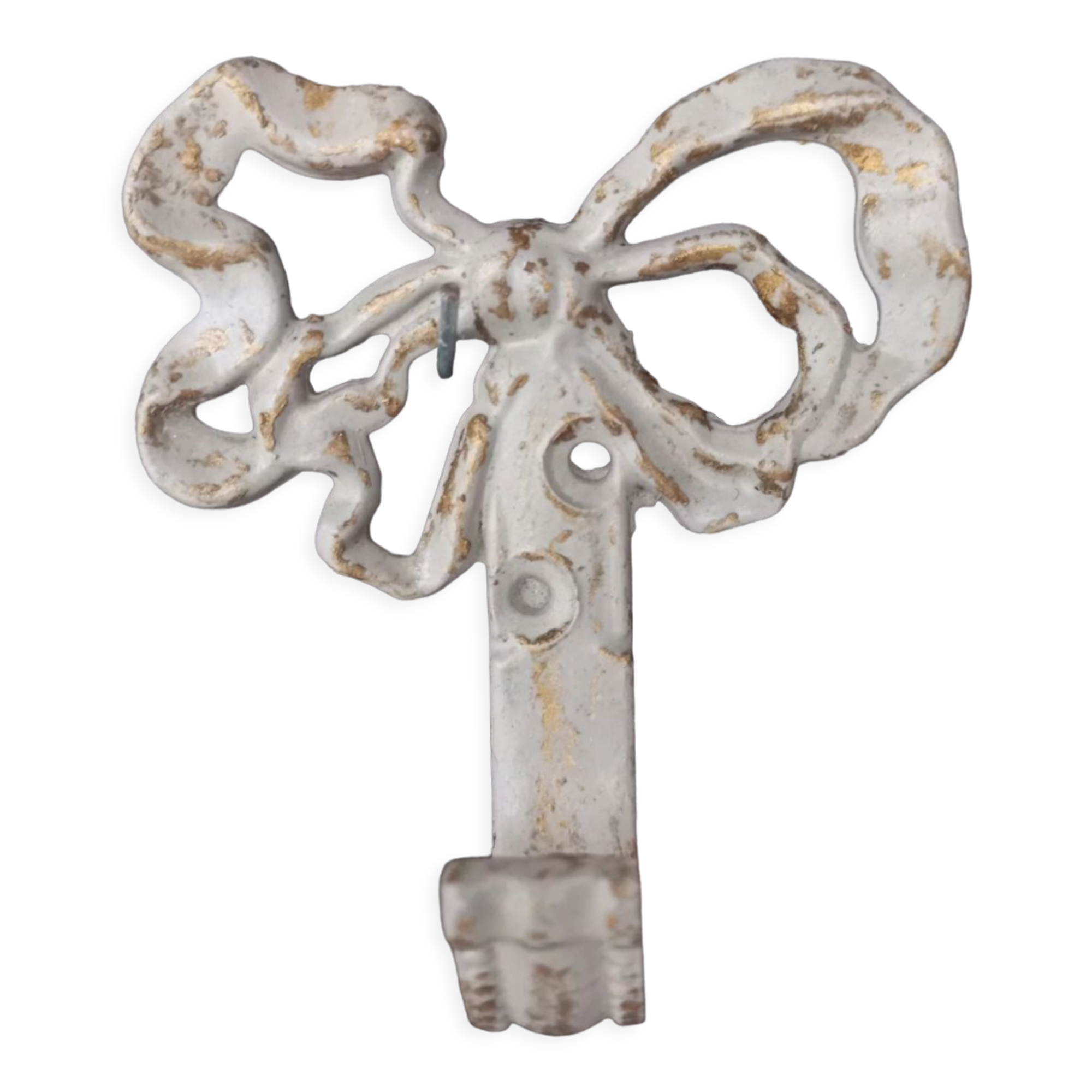 Patinated linen hook