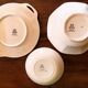 Service of 53 pieces from Gien, model "Bagatelle" (plates, dishes, salad bowls)