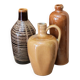 Set of vintage bottle vases