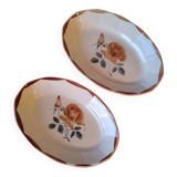 Duo de ravier Digoin Sarreguemines modèle 9181