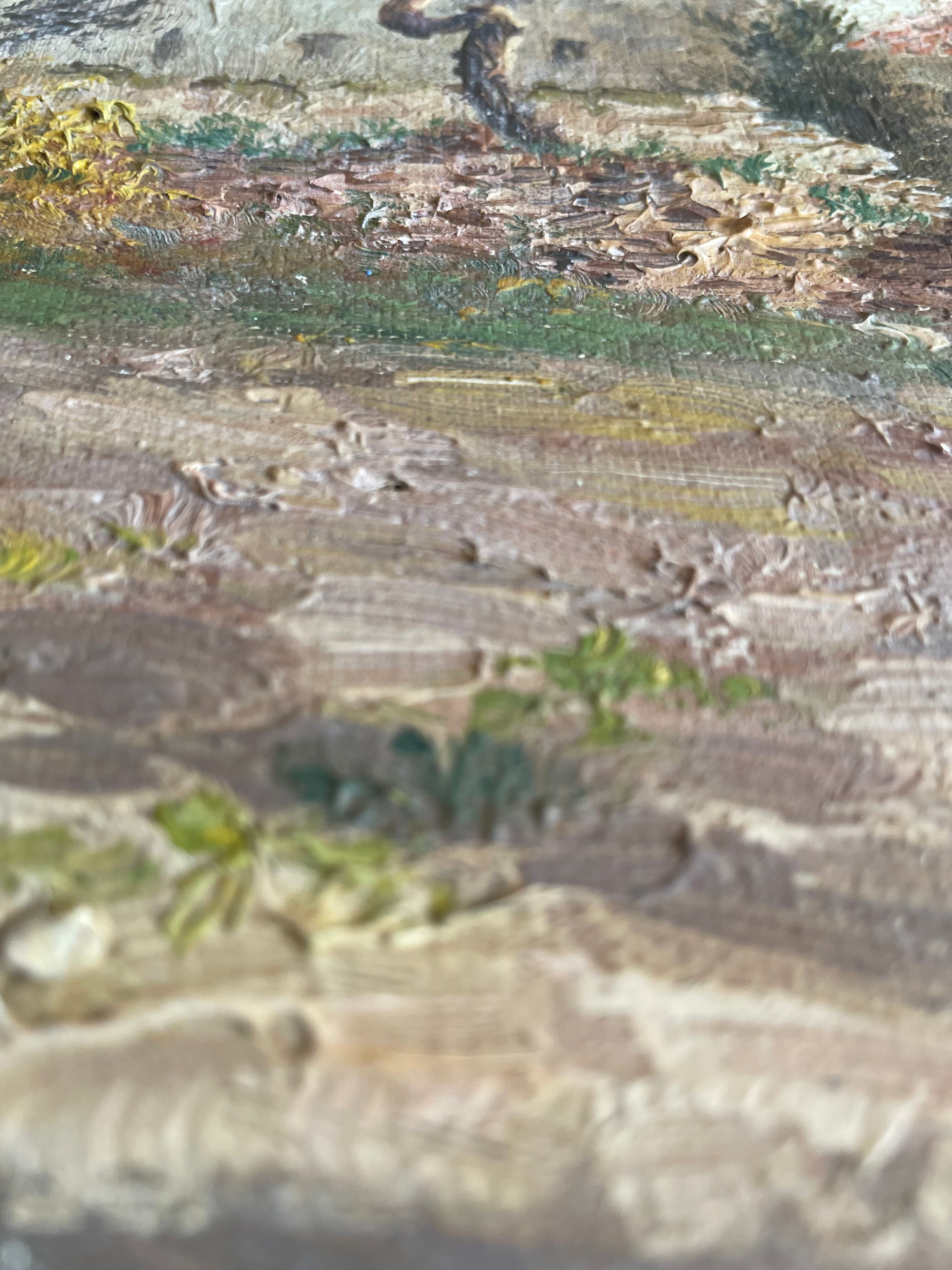 Huile sur toile paysage