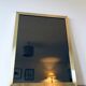 Italian brass mirror and smoked glass - 90x70cm