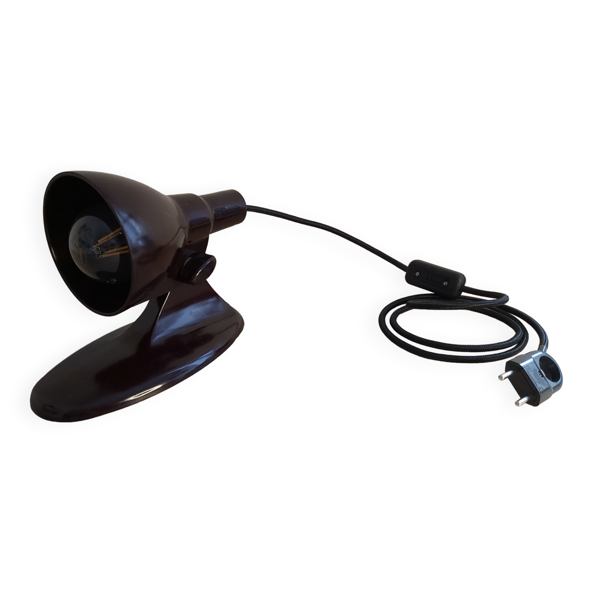 Pair of bakelite lamps 1950s