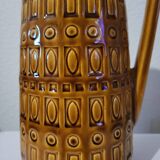 Ochre vase with handle, Scheurich Keramik, West Germany, 1960,70