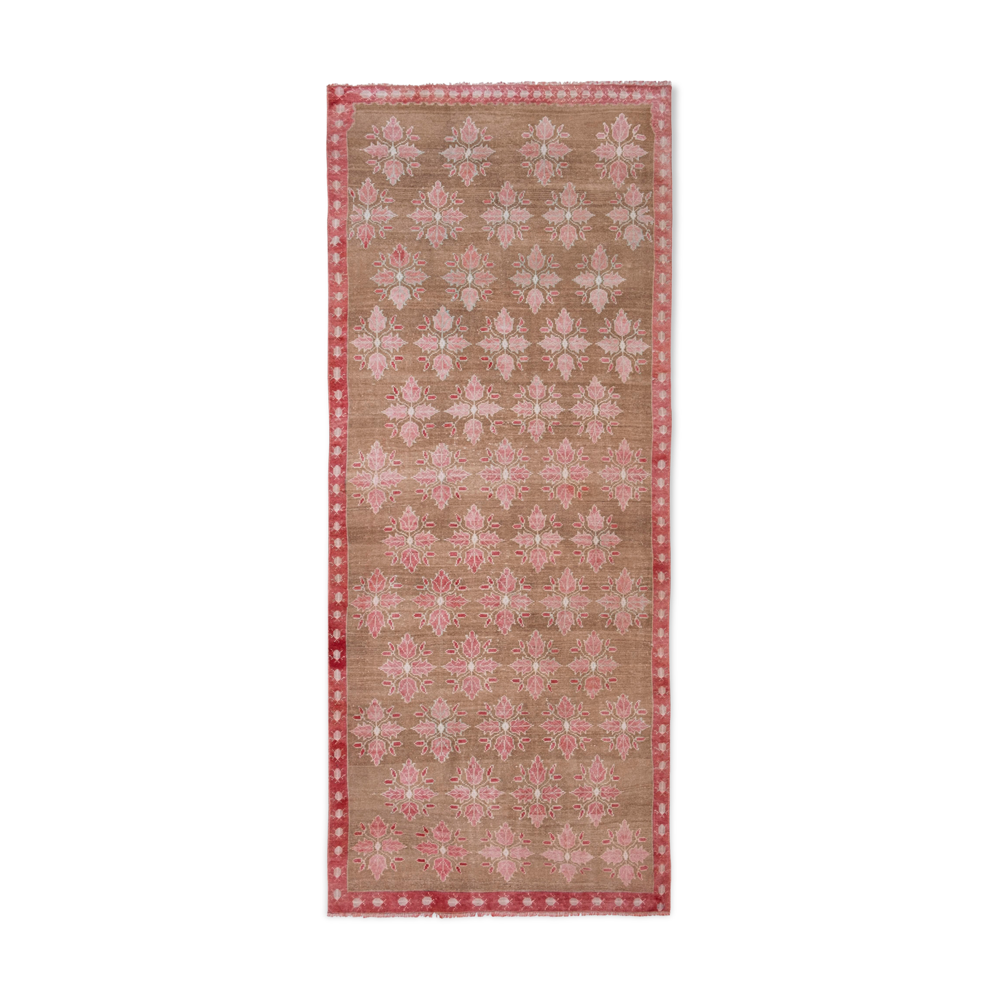 Vintage Floral Turkish Karapinar Rug 4'3" X 10'4"