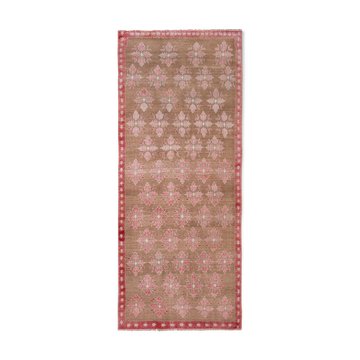 Vintage Floral Turkish Karapinar Rug 4'3" X 10'4"