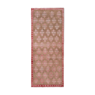 Tapis vintage floral turc karapinar 130 X 316 cm