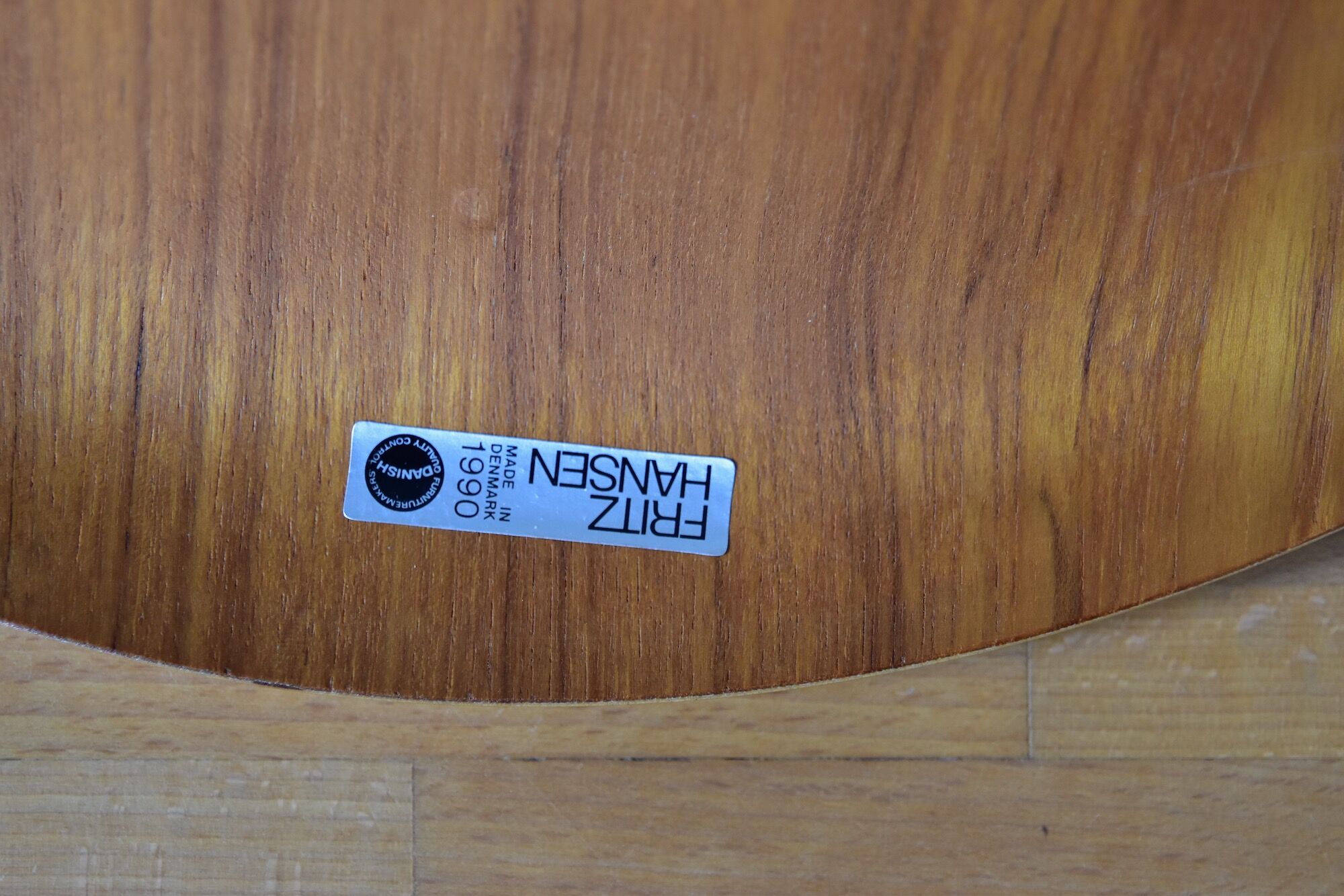 Set of Four Teak 3107 Dining Chairs by Arne Jacobsen for Fritz Hansen Denmark