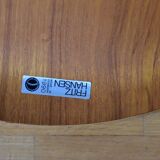 Set of Four Teak 3107 Dining Chairs by Arne Jacobsen for Fritz Hansen Denmark