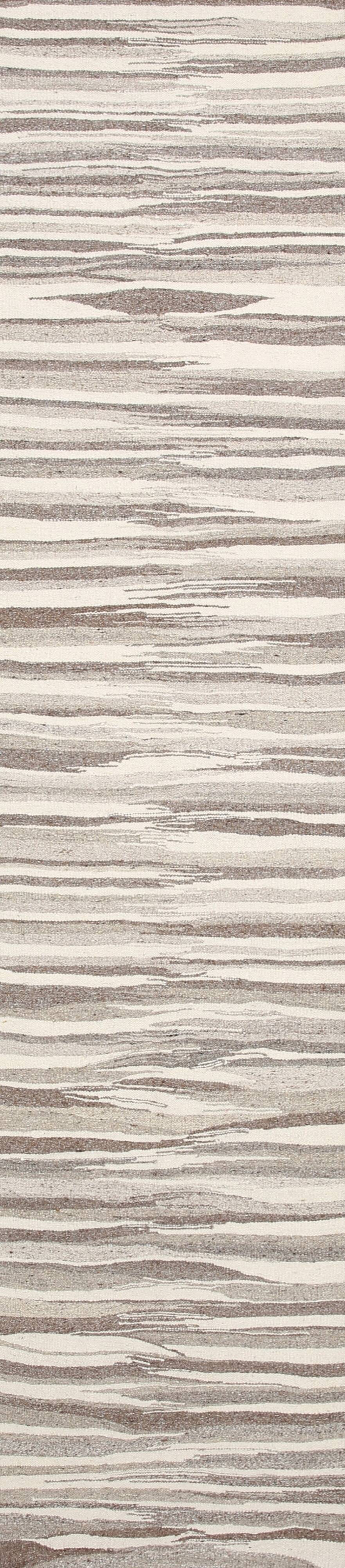 Vintage Ethnic Striped Kilim Runner Rug, 79x356Cm