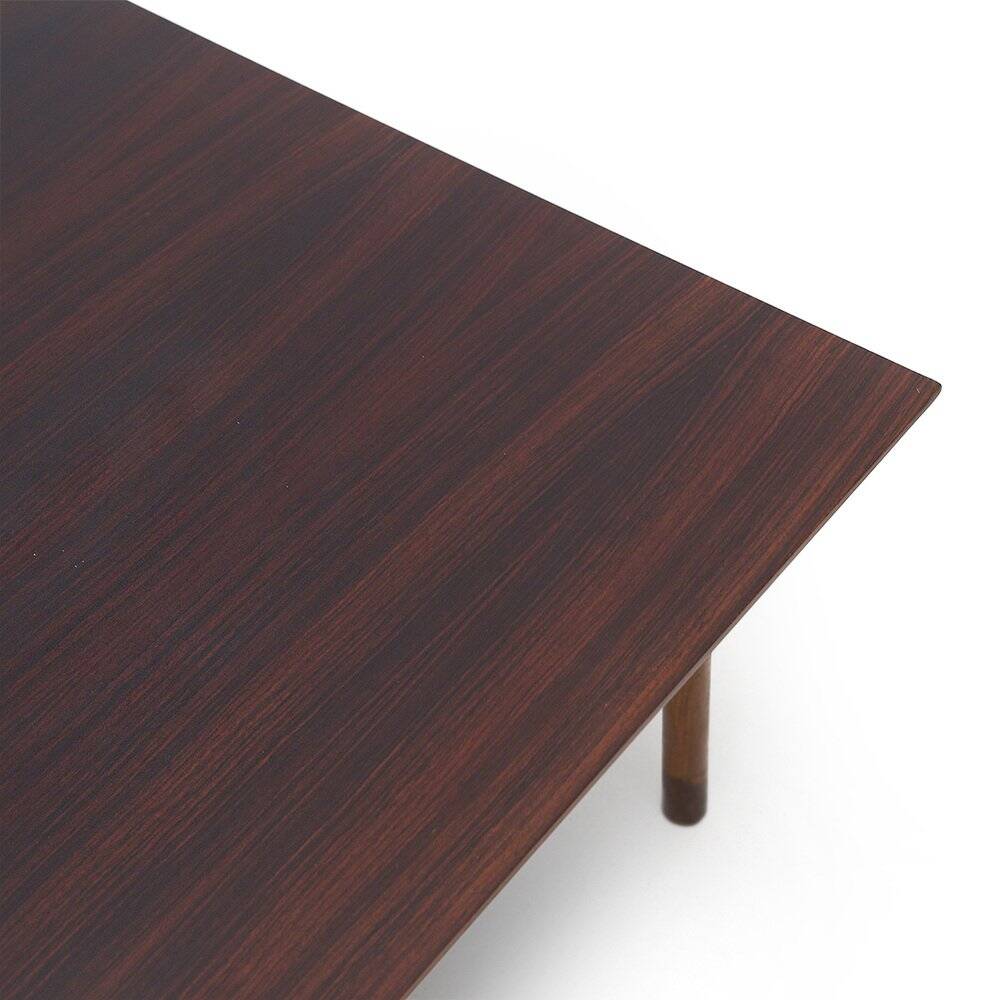 Square wooden coffee table, 1960s.