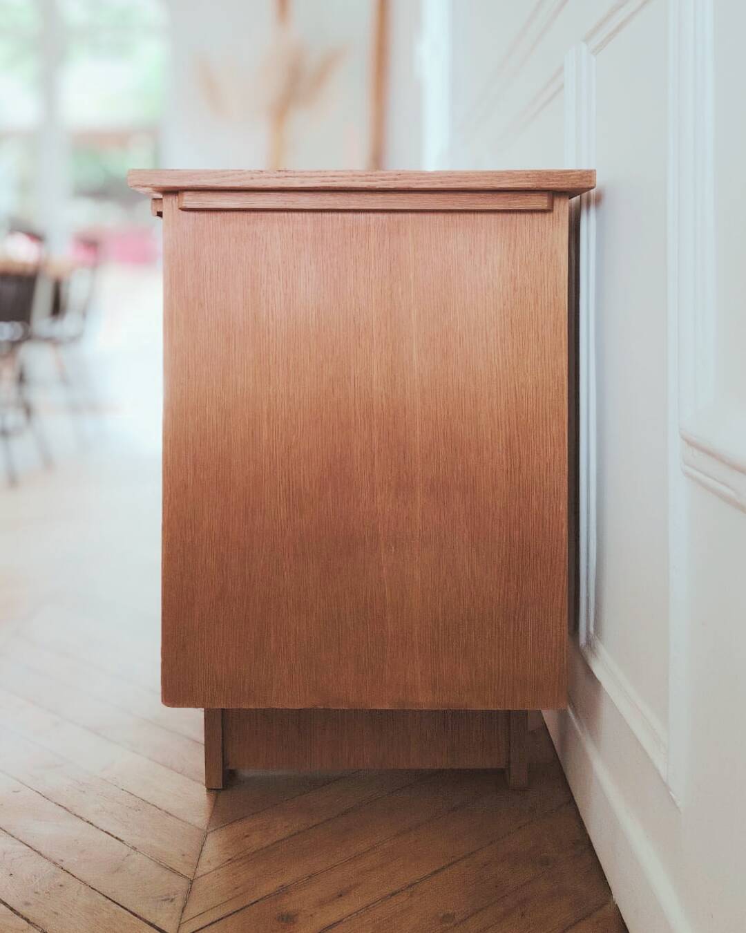 Bureau scandinave vintage rénové, années 50-60
