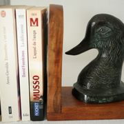 Pair of Greenhouse books vintage duck metal and mahogany