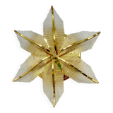 Maison Sciolari glass and gilt wall lamp, Palm model! Italy 1980