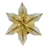 Maison sciolari applique verre et dorure modèle palme ! Italie 1980