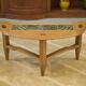 Oak and ceramic coffee table by Guillerme and Chambron for Votre Maison 1950s