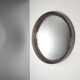 Vintage round mirror - gilac n° 1813 - smoked plexiglass - 1970s