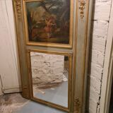 Trumeau en  bois laqué de style Louis XVI , fin XIXème