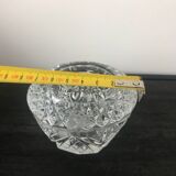 Bougeoir en cristal vintage modèle fontenay de la maison cristal d’arque