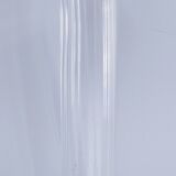 Three Art Deco crystal chrome glass bottles