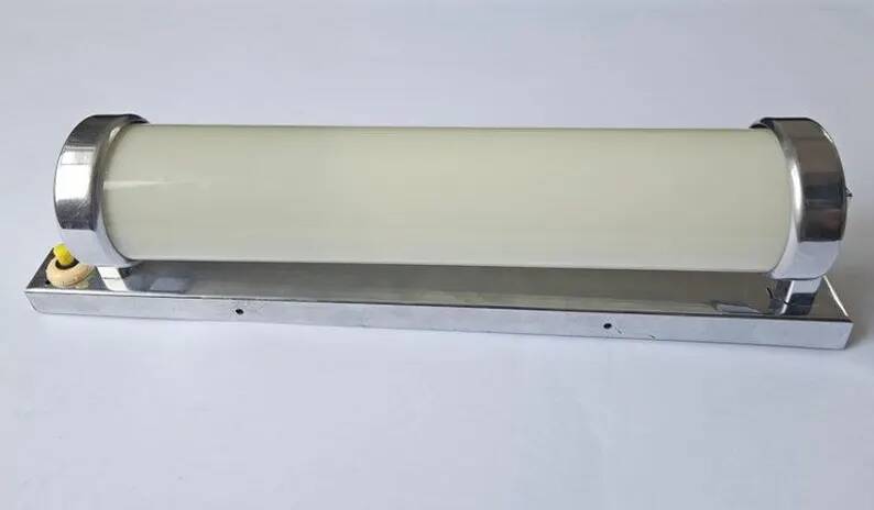 Rare Chrome design Bauhaus, Art Deco, Functionalism Wall Lamp, 1930s