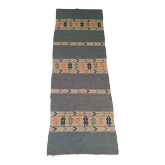 Tapis vintage artisanal, 180x62 cm