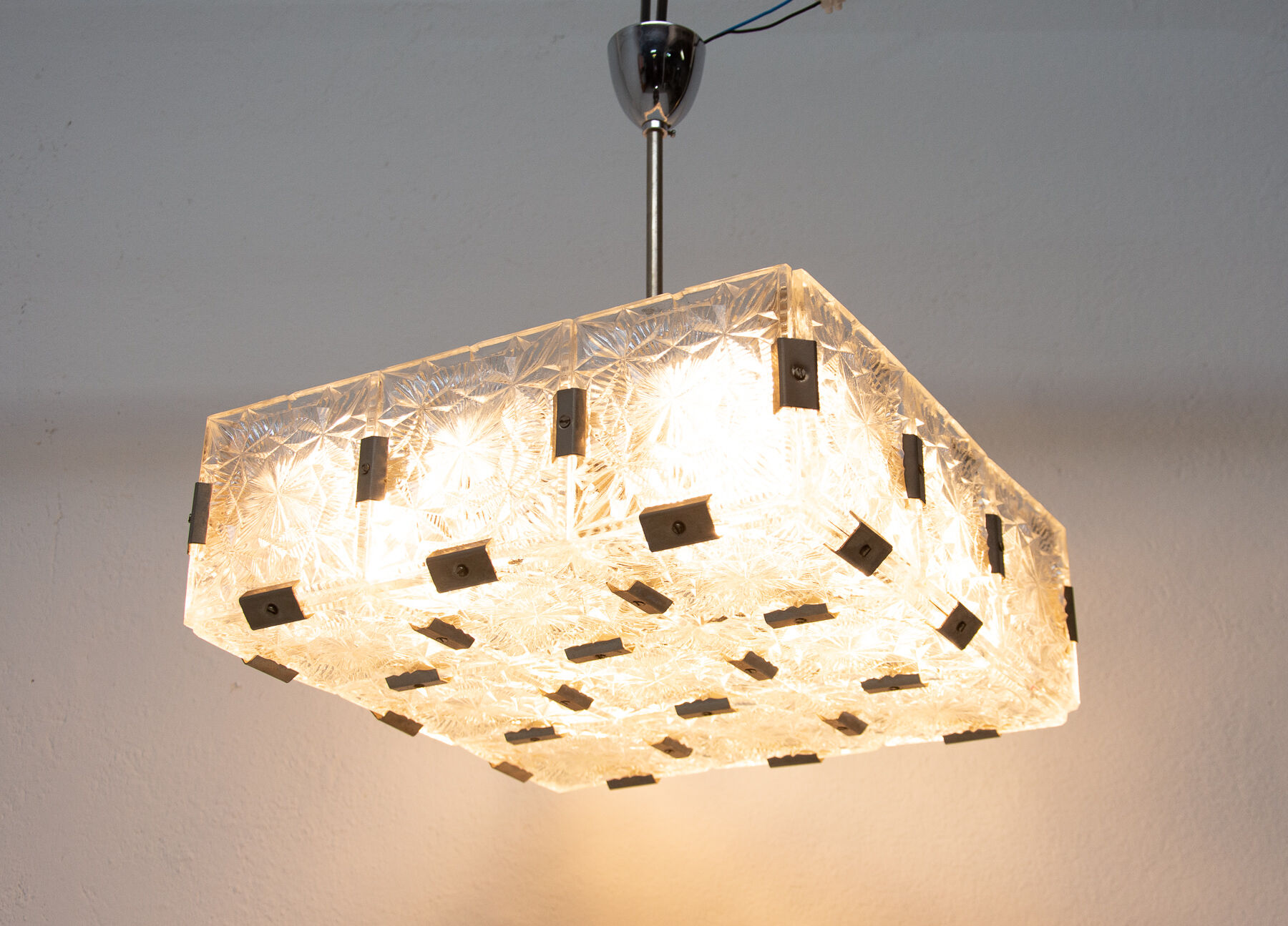 Hanging lamp by Kamenický Šenov, 1970