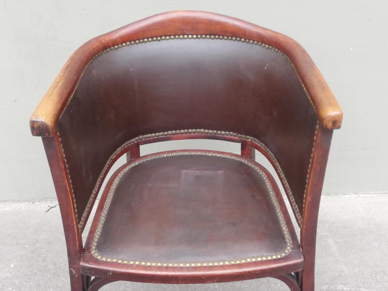 Baumann armchair no 127 years 30 curved wood