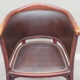 Baumann armchair no 127 years 30 curved wood