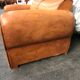 Canapé club cuir art déco convertible