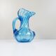 Vase en verre bleu